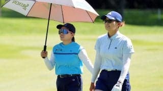 「あしたもHinaMinaらしく」渋野日向子＆勝みなみペアが米女子ツアー初勝利へ3打差4位 