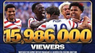 【W杯】米国初戦、パラグアイ戦の視聴者数が同代表史上最多約1600万人を記録