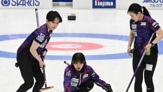 【カーリング】女子決勝第5E　SC軽井沢クの最終投がミス、北海道銀行１点スチール4－1