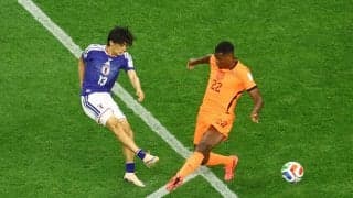 中村敬斗「パス分かっていた」久保建英とホットラインで日本１号弾　三笘不在の問題解消