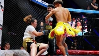 痛々しい青アザも「次はＭＭＡで」ＢＤ史上初男女戦で壮絶ＫＯ負け号泣の１８歳現役暴走族女総長の姿に騒然「気合いと根性めっちゃ伝わった」「女の子がボコボコにされるのは・・・」