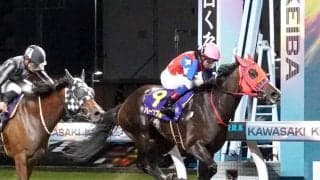 【川崎競馬】単勝１・６倍のハーフブルーが川崎ＳＳ逃げ切りＶ　御神本騎手「短いところなら活躍してくれる」