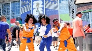 森保ジャパンのＷ杯初陣の取材中、ダラス競技場にあふれる日本人、オランダ人、そしてサイヤ人…
