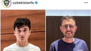 【Ｗ杯】試合中カメラマンに激突　ウズベキスタンＤＦ、サイン入りユニホームで謝罪「一日も早い回復を祈る」