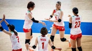 バレー女子日本代表、圧巻のチェコ撃破に公式称賛「完璧な記録は継続中」　最多21得点の佐藤淑乃は「オールラウンドな活躍」【VNL2026】