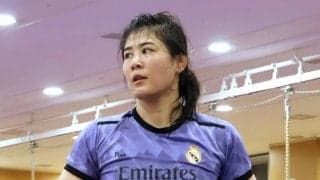 【レスリング】尾崎野乃香、バルサ→レアルのユニホーム姿で公開練習　サッカーＷ杯も注目、慶大で“同門”の塩貝に「頑張ってほしい」