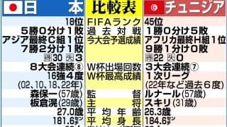 日本がチュニジア戦に勝つとどうなる？？オランダがスウェーデンを５－１撃破