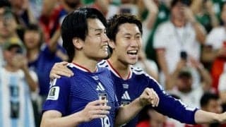 W杯、日本は2-0で前半終える　チュニジア戦