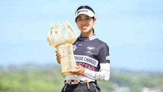 吉本ここねが結婚後初優勝 3打差逆転で下部ツアー賞金ランク1位浮上
