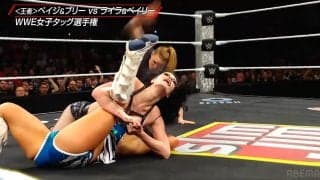 「かわいい」「一番強そう」異様に目立つ女子レフェリーに熱視線 女子タッグ王座戦での一コマ