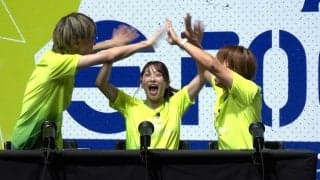 「えぐい！」二瓶有加が“超連携ゴール”に大熱狂！サッカーゲームで“煽られた”今井アンジェリカは「まじムカつくー」