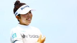 「明日は1つでも多くバーディを」山下美夢有が古江彩佳と並ぶ12位 ユ・ヘランがメジャー初優勝に王手