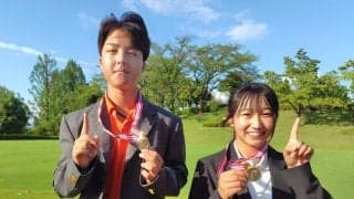 【関東中学校ゴルフ個人戦】男子は田子吏央斗、女子は馬場千寛が初優勝