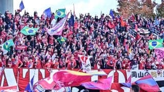 ｢ブラック!!カッケーじゃないか｣岡山“J1昇格祝い”念願のチーム専用バスがお披露目！｢子どもたちに夢を！｣の理念も刻印！｢さすがJ1って感じだ｣｢是非トミカ商品化に｣