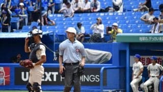 【高校野球】安全＆熱中症対策に白色の審判ヘルメット「気持ちよく務めることができた」／東東京
