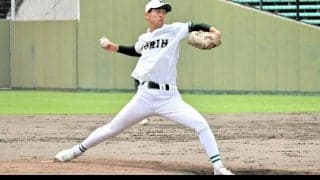 チームの流れ作った初回の三者連続三振　加茂農林・竹腰選手
