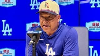 大谷翔平は「かなり良くなってる」　上腕二頭筋の違和感でスタメン外…ロバーツ監督言及
