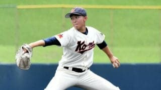 ピンチに自慢の直球で空振り三振　巨摩・利根川投手は「頼れる先輩」