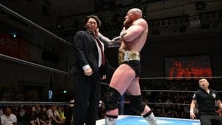 「ＡＥＷ」ゲイブ・キッド、海野翔太を倒し「ＩＷＧＰ　ＧＬＯＢＡＬ王座」強奪…棚橋社長を暴行し「新日本プロレス」罵倒「お前ら全員、情けねぇ。腰抜けばかりだ」