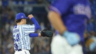 【DeNA】石田裕太郎、ノーヒットノーラン逃す　８回先頭のボスラーに中前打