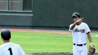 開幕戦先発・継続試合・高校初本塁打　長浜北の左近「たくさん経験」