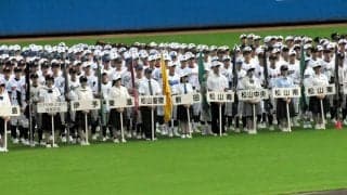 58校46チームが晴れやかに行進　高校野球愛媛大会、開会式を開催