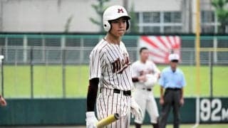 バットを置くルーティン後に勝ち越し打　名城大付・大橋蓮選手
