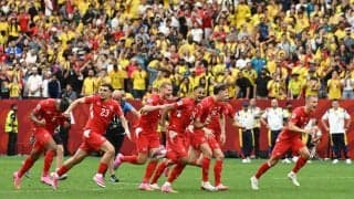 スイスGKコーベル「最高の気分」PK戦制し72年ぶり８強　監督「PK戦の呪縛解くことできた」