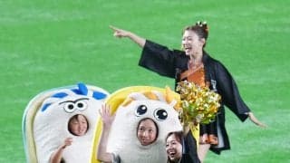 【巨人】すしレースも阪神に吉兆？阪神カラーのタマゴが中野ばりの快足で独走