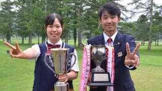 【関東高校ゴルフ】男子は佐野日大の佐藤ミラー、女子は前橋育英の臼田藍がともにPO制してＶ