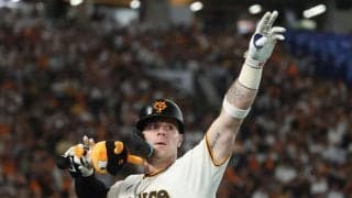 【巨人】キャベッジが天井直撃の右飛嘆く「ハードラックだった。感触は悪くなかった」