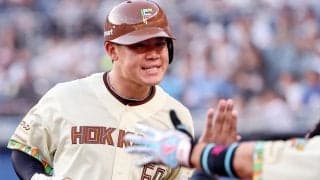 【日本ハム】５番で先発の吉田賢吾が７号先制アーチ　ロッテ河村説人からは３打席連続安打