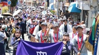 関大Ｖパレード、3000人祝福　全日本大学野球選手権54年ぶり優勝「本当にうれしい」小田監督