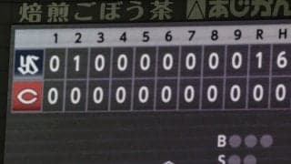 【データ】広島が22年ぶり無安打無得点で敗戦　相手は阪神で後のメジャーリーガー