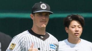 【阪神】腰部疲労骨折のルーカスが１軍試合前練習に参加「順調に来ている」山下チーフトレーナー