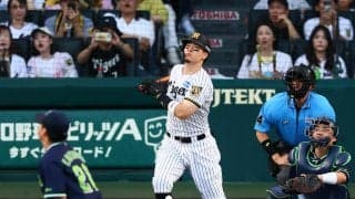 【阪神】佐藤輝明に37打席ぶり１発　２回に先制の17号ソロ　甲子園の虎党も歓喜