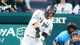 【阪神】好調の前川右京にアクシデント　自打球が左ひざ上付近直撃　激痛でしばらく起き上がれず