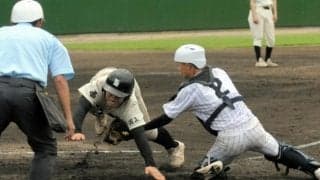 スーパーヘッスラで意地の1点　岡山白陵・菅谷選手「とっさに出た」