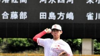 47球で5回コールド、朱雀に1人の走者も許さず　洛北・高部航投手