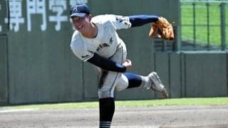 初戦敗退の九産大九産「みんなのおかげで全力勝負が…」高田奨真投手