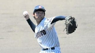 試合初登板の室戸の浦川選手　「ひとりじゃないぞ」の声援受け力投