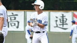 「苦しい時も笑顔」最後まで　日本福祉大付・藤井選手、笑顔の目に涙