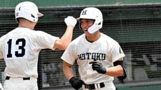 春の近畿王者・報徳学園が苦しんで初戦突破　藤本選手が突き放す一発