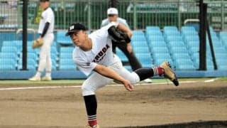 ピンチに強豪・静岡の4、5番を連続三振　駿河総合の2年生エース