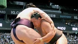 豊昇龍　休場明けに白星発進　初戦終えホッと「稽古でやったことを信じて」　万全でなくとも「やることしっかりやる」