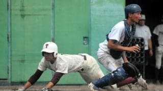 3本の犠飛で我慢比べ制す　「ヒットが出なくても」津山が2回戦に