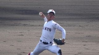 【高校野球】耐久・野崎健友３球団スカウトの前で最速更新148キロ「進学の方が強い」／和歌山