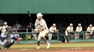 流れ決めた先制打　「文武両道でも、甲子園に」　盛岡一・浅利優作