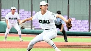 居並ぶ好打者をコースつき1失点　感謝の84球　盛岡三・及川投手