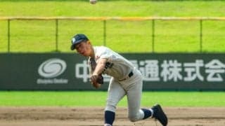 強力打線相手に被安打2の粘投　神港橘の宮村投手「集大成の投球」